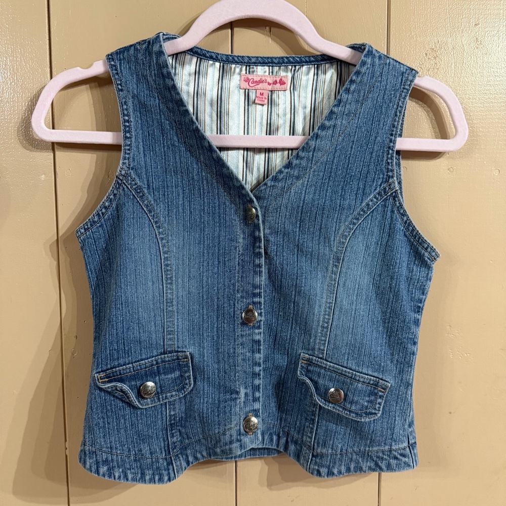 Candie's Denim Vest, y2K